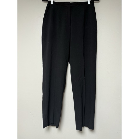 Laura Ashley Petite Women's Black Dress Pants Size 6P Old Money - Picture 1 of 7